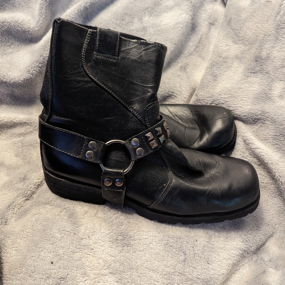 Black Studded Boots